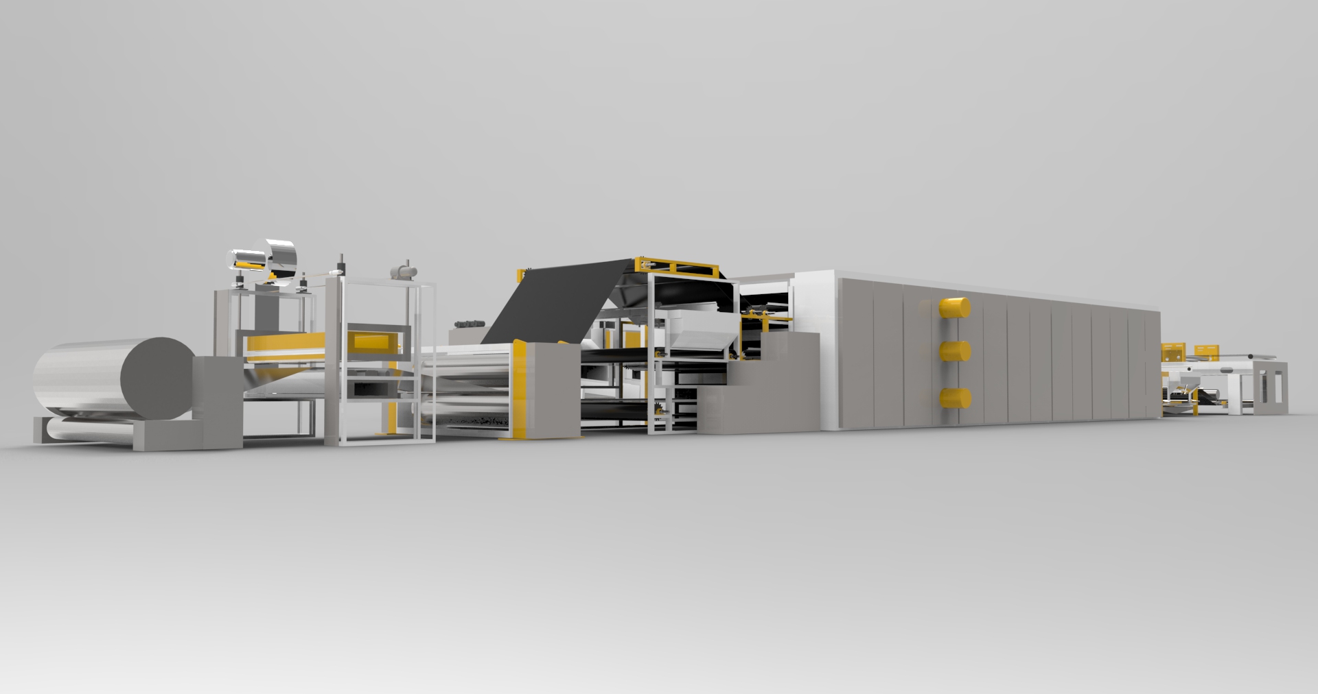 ALCD - 3200 mm Fiber Matterss Watteofen Vliesstoffproduktionsmaschine 