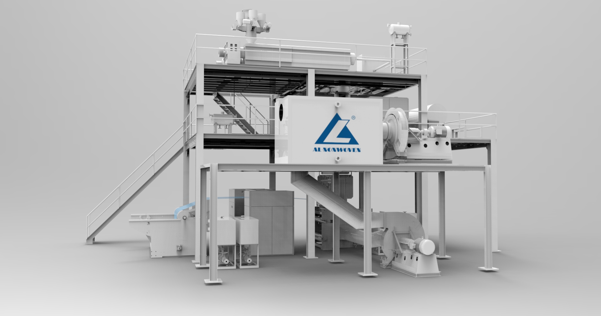 ALFN--1600 mm pp Spunbond-Vliesherstellungsmaschine 